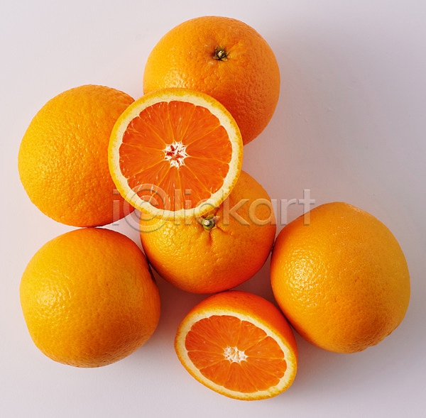 신선 사람없음 JPG 포토 하이앵글 과일 스튜디오촬영 실내 여러개 오렌지 흰배경