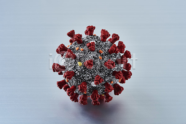 사람없음 JPG 포토 건강 과학 델타변이바이러스 모형 바이러스 백신 스튜디오촬영 실내 약 의학 전염병 질병 코로나바이러스 회색배경