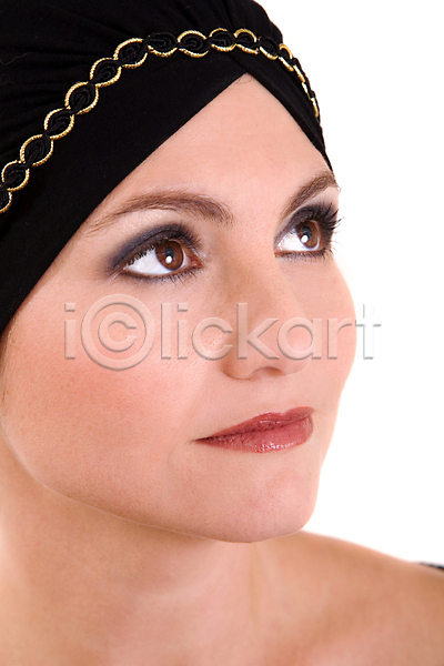신선 백인 사람 여자 한명 JPG 포토 해외이미지 고립 눈(신체부위) 의료성형뷰티 이슬람교 피부 피부관리 해외202004 화장품 흰배경