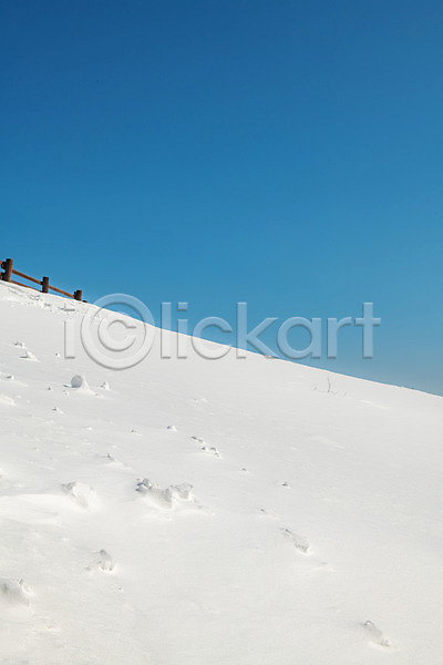사람없음 JPG 포토 강릉 강원도 겨울 겨울풍경 계절 눈(날씨) 대관령 설원 야외 언덕 주간 파란색 흰색