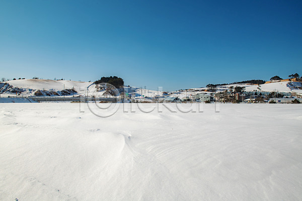 사람없음 JPG 포토 강릉 강원도 겨울 겨울풍경 계절 눈(날씨) 대관령 설원 야외 주간 파란색 흰색