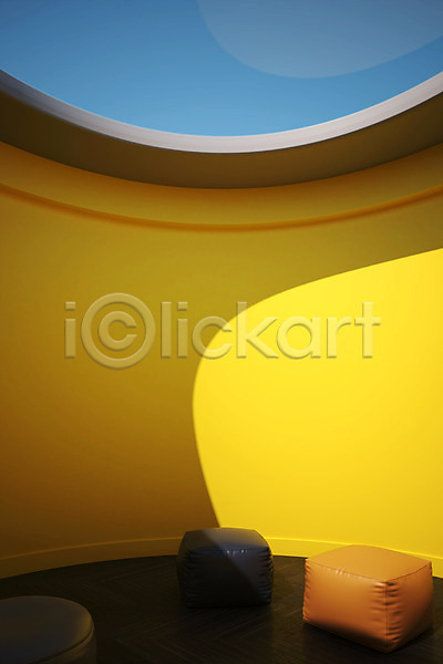 사람없음 3D PSD 디지털합성 편집이미지 2021년 노란색 얼티메이트그레이 의자 인테리어 일루미네이팅 트렌드컬러 편집 편집소스 회색
