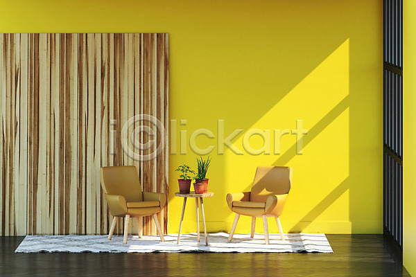 사람없음 3D PSD 디지털합성 편집이미지 2021년 노란색 벽 얼티메이트그레이 의자 인테리어 일루미네이팅 트렌드컬러 편집 편집소스 회색