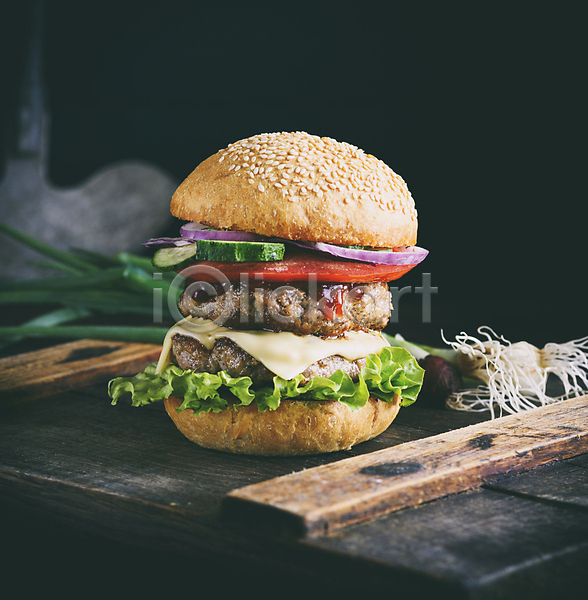사람없음 JPG 포토 해외이미지 맛있는 음식 치즈버거 패스트푸드 햄버거