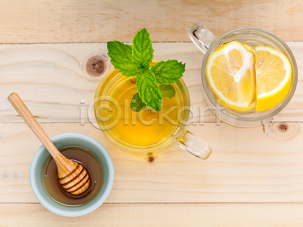 고통 사람없음 JPG 포토 해외이미지 과일 귤 꿀 다발 레몬 머그컵 민트 아로마 잎 차(음료) 찻잔 해외202004 해외202105 허브