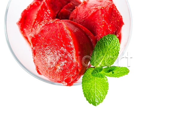 달콤 사람없음 JPG 포토 해외이미지 디저트 딸기 백그라운드 빨간색 셔벗 아이스크림 음식 해외202004