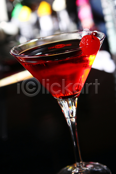 사람없음 JPG 포토 해외이미지 마티니 바 빨간색 알코올 체리 칵테일 투명 해외202004