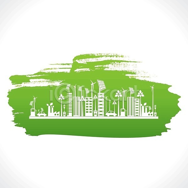 사람없음 EPS 일러스트 해외이미지 그린에너지 나무 에너지 에코 재활용 주택 지구 초록색 친환경 해외202004