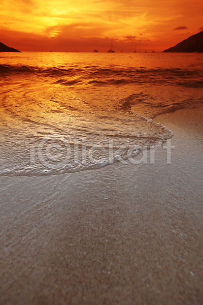 사람없음 JPG 포토 해외이미지 모래 모래사장 바다 일몰 일출 태양 하늘 해외202004 해외202105