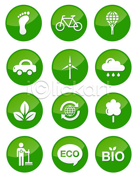 사람없음 EPS 아이콘 일러스트 해외이미지 구름(자연) 그린에너지 나무 바이오 에코 잎 자동차 자전거 재활용 지구 지구본 초록색 친환경 풍력에너지 풍차 해외202004 해외202105 환경