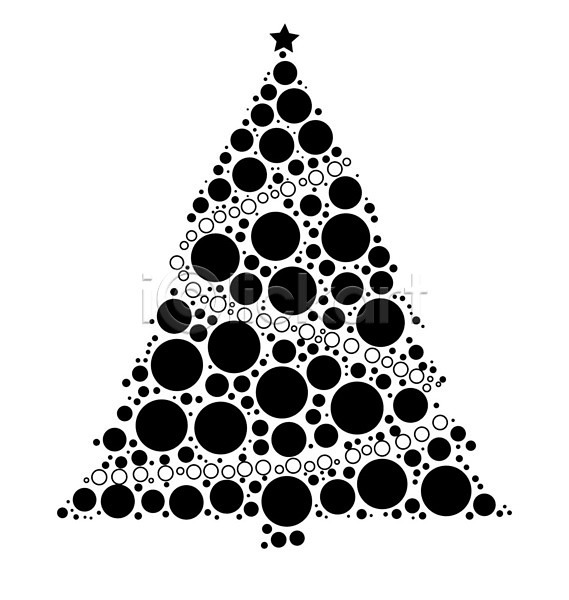 사람없음 EPS 아이콘 일러스트 해외이미지 겨울 나무 상록수 오브젝트 원형 전나무 점 크리스마스 해외202004 해외202105