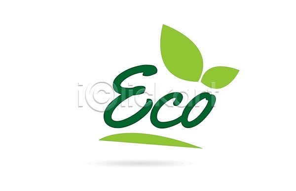 사람없음 EPS 아이콘 해외이미지 그린에너지 단어 심볼 에코 잎 초록색 친환경 캘리그라피 타이포그라피 해외202004