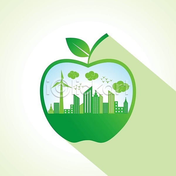 사람없음 EPS 아이콘 해외이미지 그린에너지 나무 사과 에너지 에코 재활용 주택 지구 지구본 초록색 친환경 해외202004