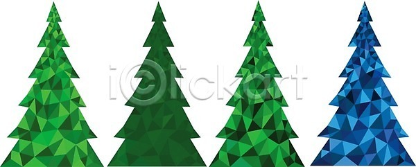 사람없음 EPS 아이콘 일러스트 해외이미지 겨울 나무 삼각형 크리스마스 폴리곤 해외202004 해외202105