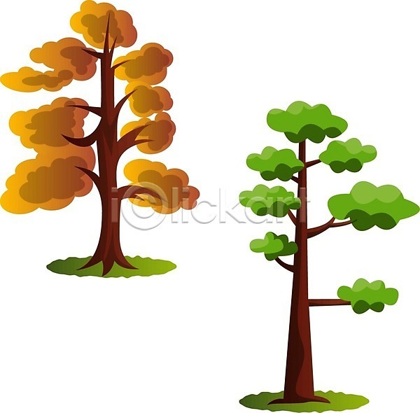 활발 사람없음 EPS 일러스트 해외이미지 가을(계절) 나무 단풍 숲 식물 잎 해외202004 해외202105