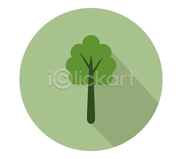 사람없음 EPS 아이콘 일러스트 해외이미지 나무 초록색 한그루 해외202004 해외202105