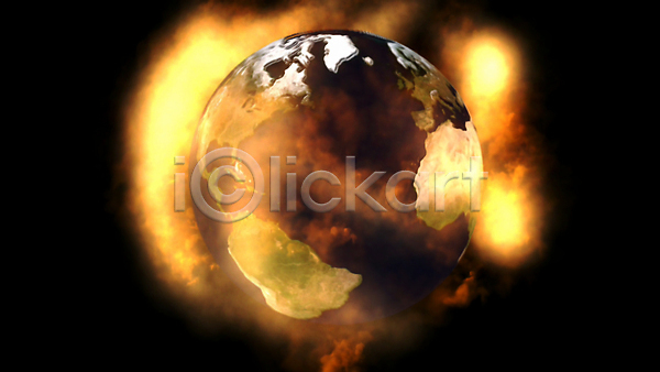 지구온난화 사람없음 JPG 포토 해외이미지 기후변화 불 불꽃(불) 위기 재앙 지구 지구본 충격 해외202004 환경