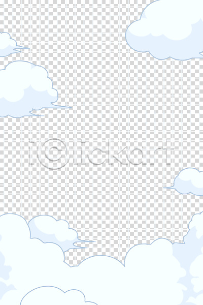 사람없음 PNG 편집이미지 격자 구름(자연) 누끼 뭉게구름 백그라운드 패턴 편집소스 하늘색