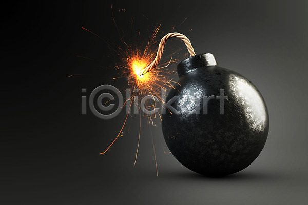 불안 사람없음 3D PSD 디지털합성 편집이미지 검은색 불꽃(불) 심지 편집 편집소스 폭발 폭탄