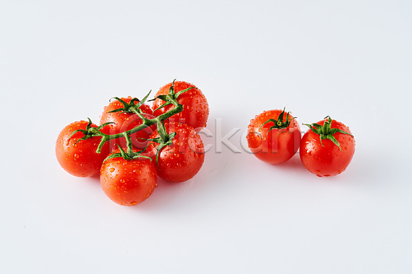 신선 사람없음 JPG 포토 디저트 물방울 방울토마토 스튜디오촬영 식재료 실내 음식 채소 토마토 흰배경