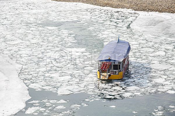 사람없음 JPG 포토 강 겨울 겨울풍경 국내여행 배(교통) 야외 얼음 영월 주간 청령포
