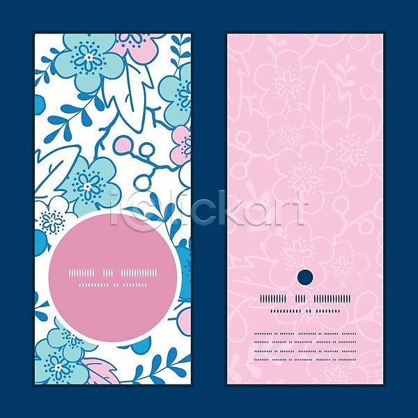 사람없음 EPS 일러스트 템플릿 해외이미지 꽃 꽃무늬 나뭇가지 디자인 레이아웃 목업 벚꽃 분홍색 해외202004