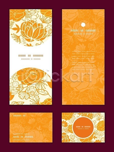 사람없음 EPS 일러스트 템플릿 해외이미지 꽃 꽃무늬 디자인 레이아웃 목업 반복 벚꽃 작약 해외202004