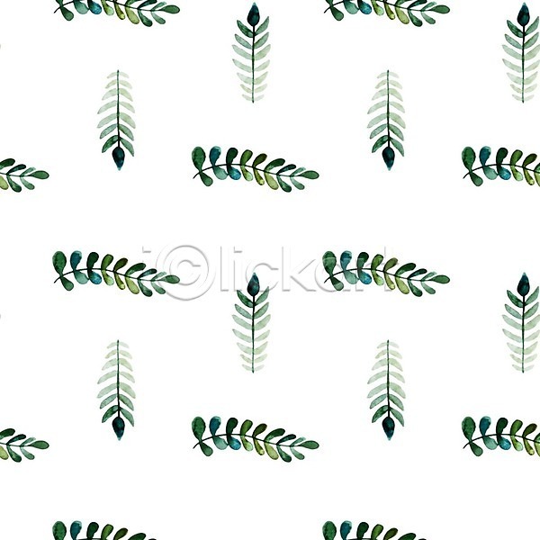 사람없음 EPS 일러스트 해외이미지 그래픽 그림 꽃 꽃무늬 디자인 백그라운드 수채화(물감) 잎 추상 패턴 해외202004 흰색