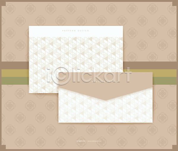 사람없음 AI(파일형식) 일러스트 백그라운드 베이지색 전통무늬 패턴 패턴백그라운드 편지봉투