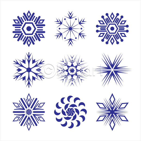 사람없음 EPS 일러스트 해외이미지 눈(날씨) 눈꽃 눈꽃무늬 눈송이 다양 디자인 엘리먼트 종류 해외202004 해외202105