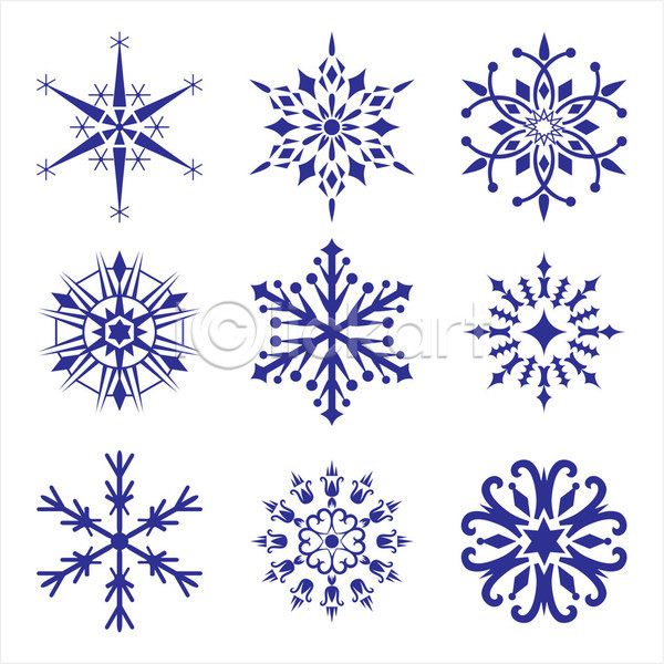 사람없음 EPS 일러스트 해외이미지 눈(날씨) 눈꽃 눈꽃무늬 눈송이 다양 디자인 엘리먼트 종류 해외202004 해외202105