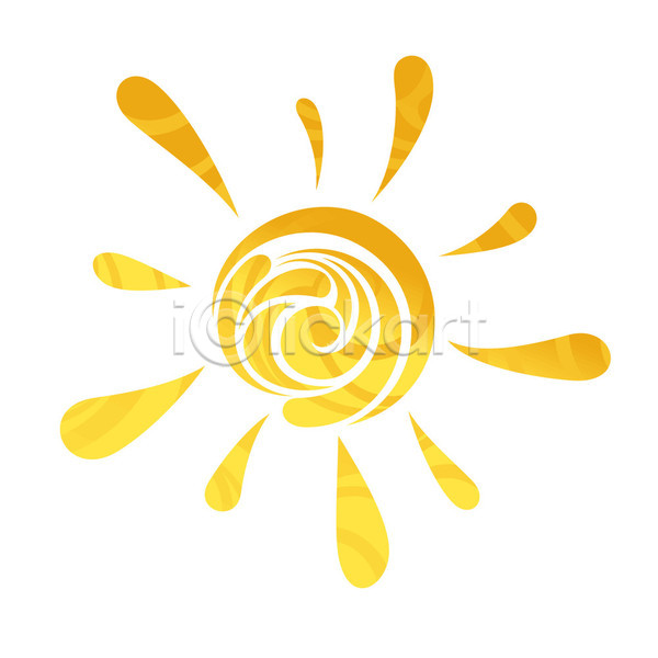 떨어짐 EPS 일러스트 해외이미지 고립 날씨 노란색 무료이미지 백그라운드 봄 빛 사인 순환 스타일 심볼 여름(계절) 원형 추상 태양 해외202004 해외202105 햇빛 휴가 흰색