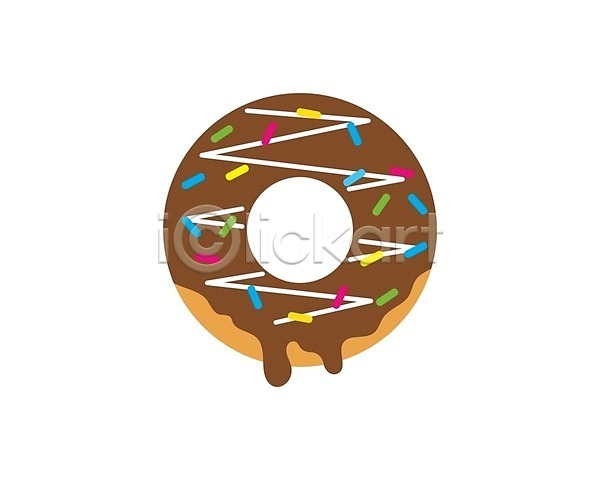 사람없음 EPS 일러스트 해외이미지 도넛 디자인 디저트 심볼 해외202105