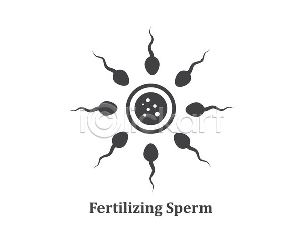 사람없음 EPS 일러스트 해외이미지 DNA 과학 난자 디자인 심볼 임신 정자(생식세포) 해외202105