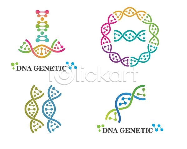 사람없음 EPS 일러스트 해외이미지 DNA 과학 나선형 디자인 세포 실험 심볼 염색체 해외202105