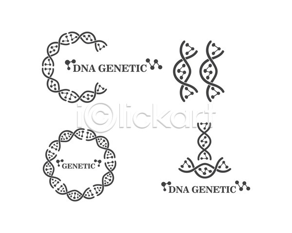사람없음 EPS 일러스트 해외이미지 DNA 과학 나선형 디자인 세포 심볼 염색체 해외202105