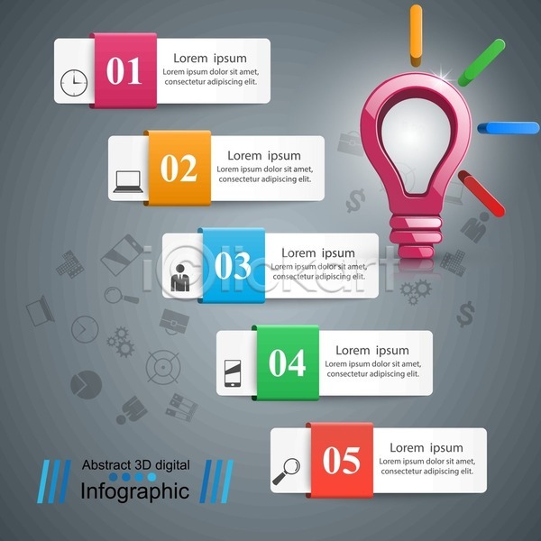 사람모양 사람없음 EPS 일러스트 해외이미지 노트북 돋보기 목차 비즈니스 스마트폰 시계 인포그래픽 자료 전구 정보 해외202004 해외202105 해외일러스트