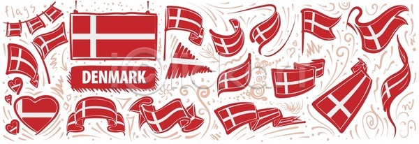 애국심 자유 축하 EPS 일러스트 해외이미지 고립 그래픽 깃대 깃발 덴마크 독립 디자인 리본 배너 백그라운드 봉 사인 세계 세트 수집 스칸디나비아 신분 심볼 여행 유럽 전국 정부 정치 테이프 하트 해외202105 해외일러스트 휴가