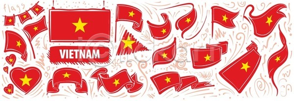 애국심 자유 축하 동양인 EPS 일러스트 해외이미지 고립 그래픽 깃대 깃발 독립 디자인 리본 배너 백그라운드 베트남 사인 세계 세트 수집 신분 심볼 아시아 여행 전국 전통 정부 정치 테이프 하트 해외202105 해외일러스트 휴가