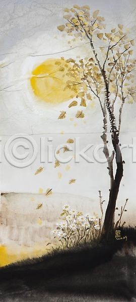 사람없음 JPG 일러스트 가을(계절) 가을배경 계절 꽃 나무 낙엽 단풍 달 백그라운드 보름달 시화 식물 자연 풍경(경치)