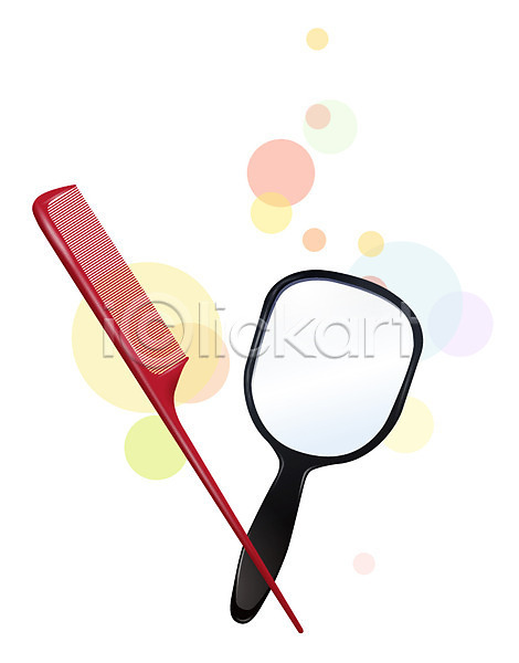 사람없음 EPS 디테일아이콘 생활아이콘 아이콘 입체아이콘 거울 머리빗 생활용품 손거울 오브젝트 잡화