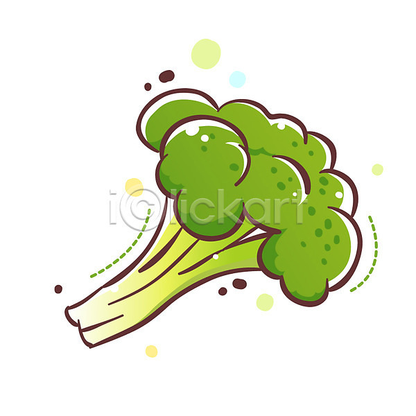 사람없음 EPS 식물아이콘 아이콘 큐티아이콘 1 브로콜리 식물 식재료 채소 한개