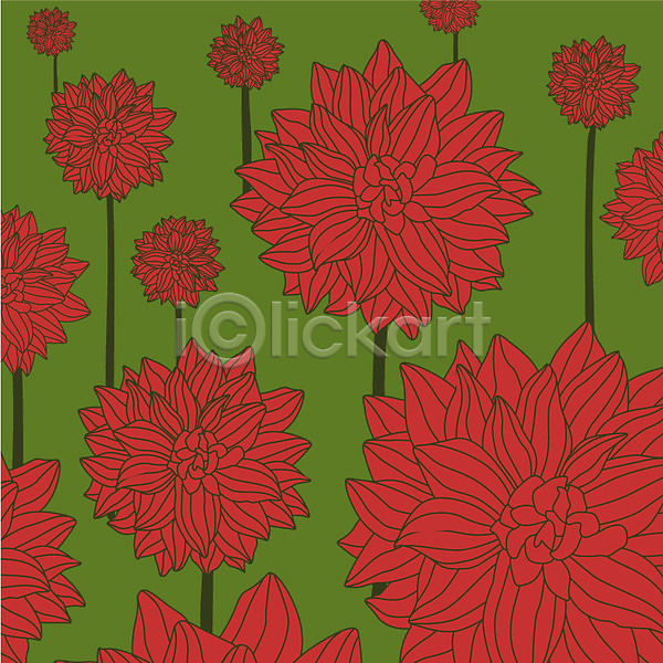 사람없음 EPS 일러스트 꽃 다홍색 무늬 문양 백그라운드 빨간색 식물 패턴