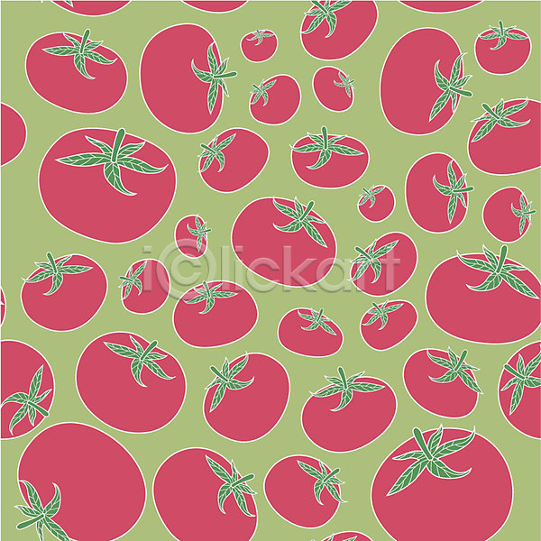 사람없음 EPS 일러스트 과채 무늬 문양 백그라운드 빨간색 채소 토마토 패턴