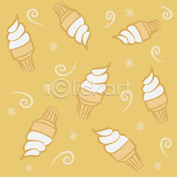 사람없음 EPS 일러스트 디저트 무늬 문양 백그라운드 아이스크림 음식 패턴