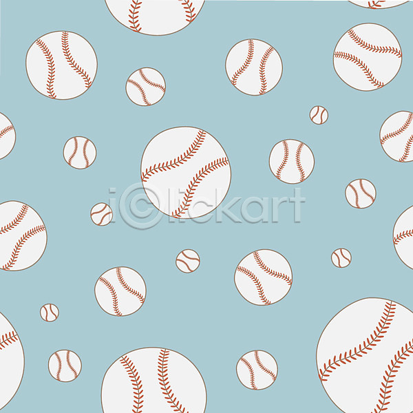 EPS 일러스트 공 무늬 문양 백그라운드 야구공 여러개 패턴