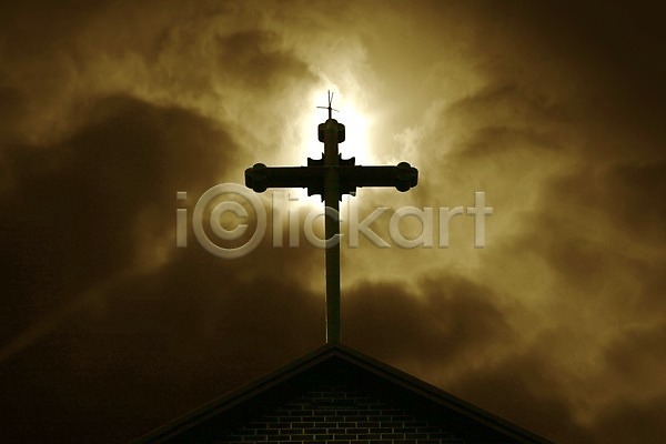 사람없음 JPG 실루엣 편집이미지 건물 교회 구름(자연) 기독교 빛 십자가 종교 지붕 하늘