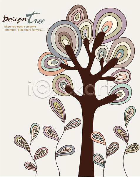 신비 사람없음 AI(파일형식) 일러스트 나무 나뭇가지 나뭇잎 디자인 무늬 백그라운드 식물 원형 잎 자연 크리스마스트리 패턴