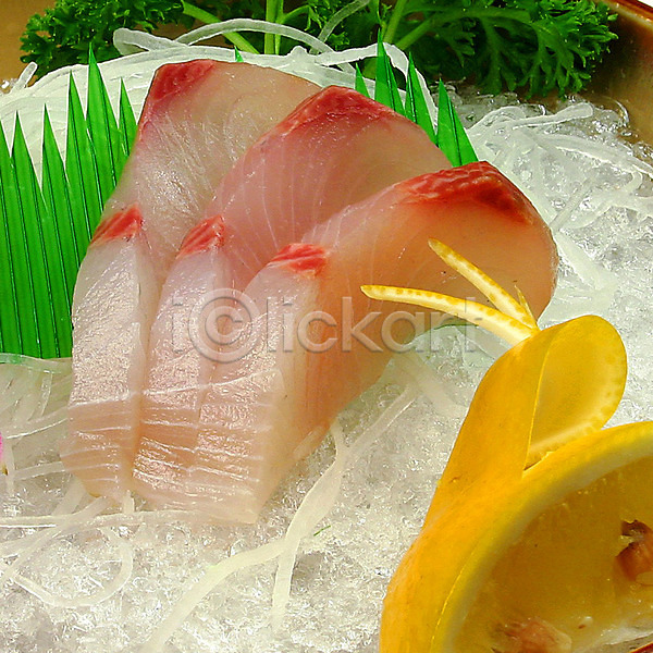 사람없음 JPG 근접촬영 레몬 생선회 실내 요리 음식 일본음식 조각 조각(피스) 해산물 회