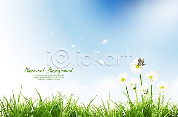 사람없음 PSD 편집이미지 계절 곤충 구름(자연) 꽃 꽃잎 나비 백그라운드 봄 식물 자연 잔디 편집 풀(식물) 풍경(경치) 하늘